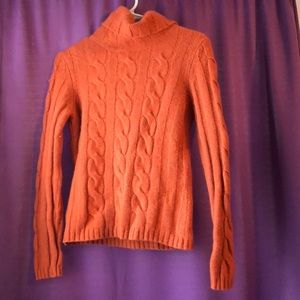 Peach Colored Turtle Neck Sweater - LOFT